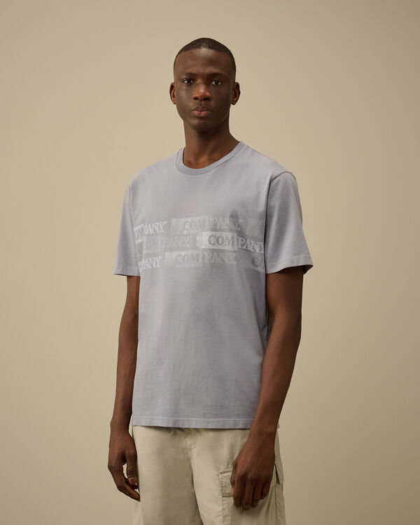 C.p. Company 24/1 Jersey Horizontal Logo T-Shirt LAVANDER VIOLET