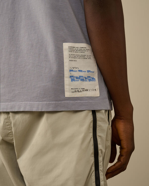C.p. Company 24/1 Jersey Horizontal Logo T-Shirt LAVANDER VIOLET