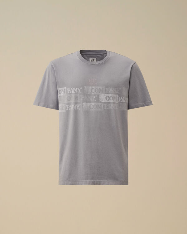 c.p. company 24/1 Jersey Horizontal Logo T-Shirt LAVANDER VIOLET