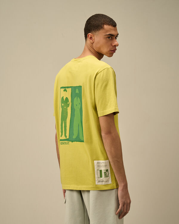 C.p. Company 24/1 Jersey Logo T-Shirt CRESS GREEN - YELLOW
