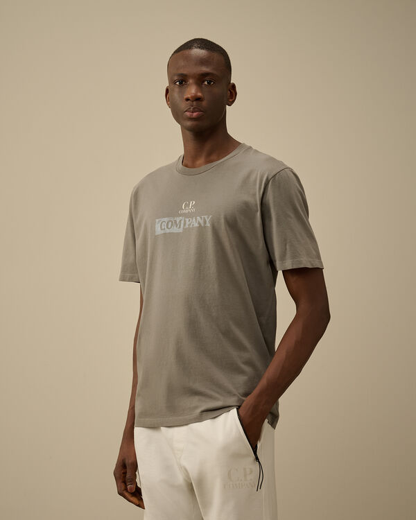 C.p. Company 24/1 Jersey Logo T-Shirt SMOKED PEARL - GREY