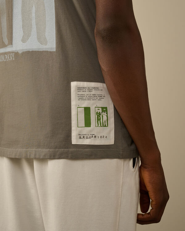 C.p. Company 24/1 Jersey Logo T-Shirt SMOKED PEARL - GREY