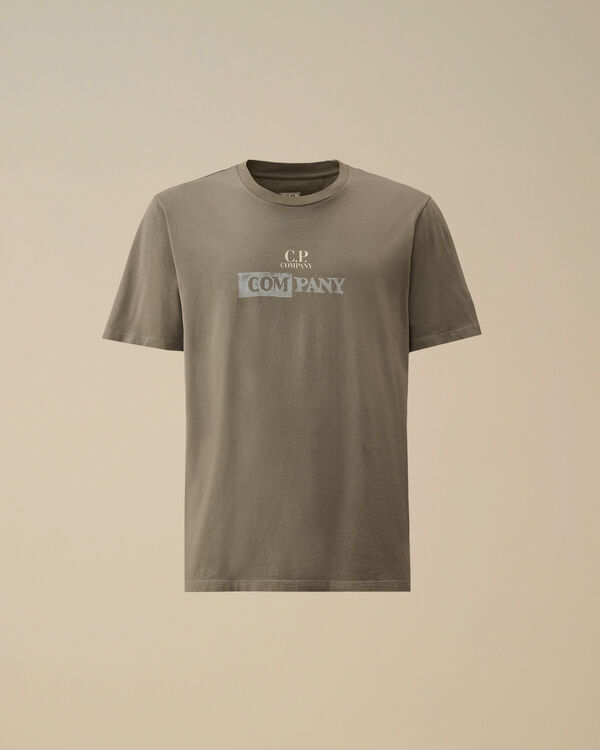 c.p. company 24/1 Jersey Logo T-Shirt SMOKED PEARL - GREY