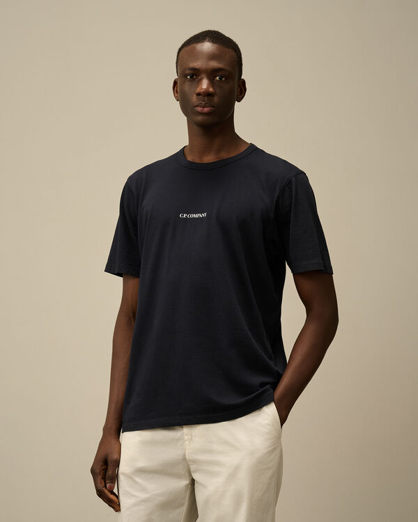 C.p. Company 24/1 Jersey Logo T-Shirt TOTAL ECLIPSE - BLUE