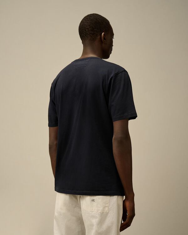 C.p. Company 24/1 Jersey Logo T-Shirt TOTAL ECLIPSE - BLUE