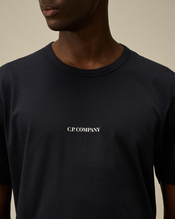 C.p. Company 24/1 Jersey Logo T-Shirt TOTAL ECLIPSE - BLUE