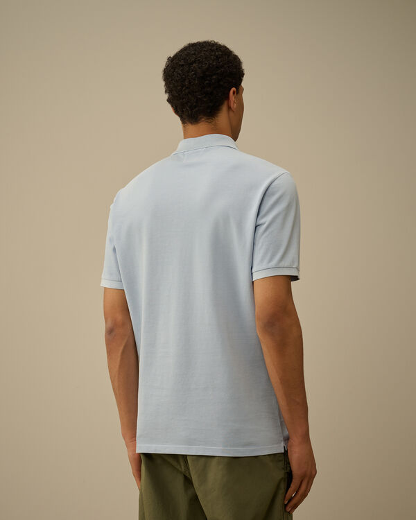C.p. Company 24/1 Piquet Logo Polo CERULEAN - LIGHT-BLUE