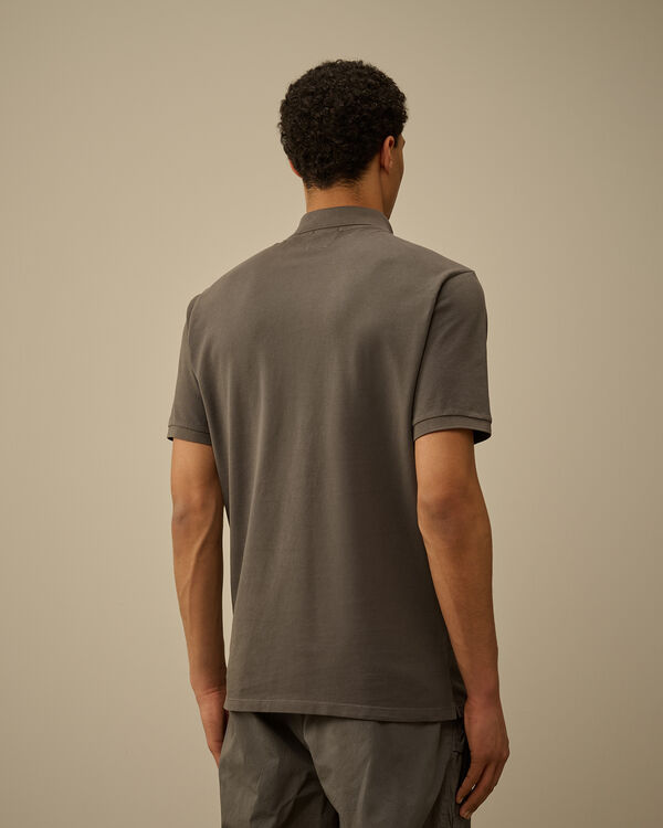 C.p. Company 24/1 Piquet Logo Polo SMOKED PEARL - GREY