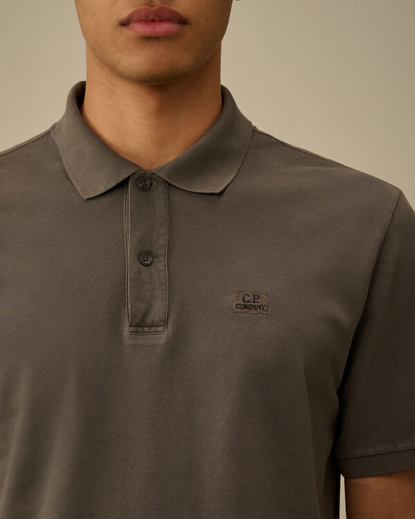 C.p. Company 24/1 Piquet Logo Polo SMOKED PEARL - GREY