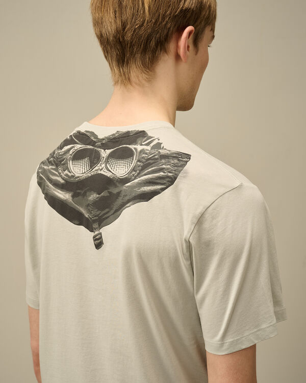 C.p. Company 30/1 Jersey Back Goggle T-Shirt BLUE FOX - GREY