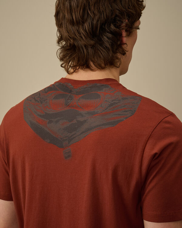 C.p. Company 30/1 Jersey Back Goggle T-Shirt SABLE - BROWN