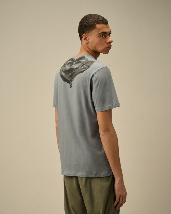 C.p. Company 30/1 Jersey Back Goggle T-Shirt STORMY WEATHER - BLUE