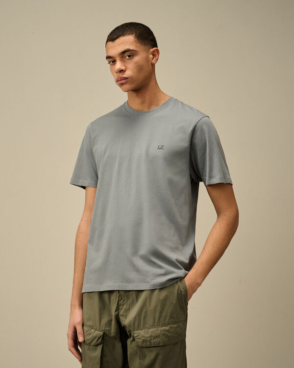 C.p. Company 30/1 Jersey Back Goggle T-Shirt STORMY WEATHER - BLUE