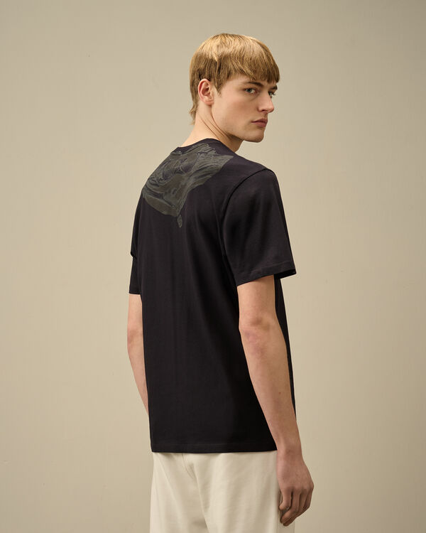 C.p. Company 30/1 Jersey Back Goggle T-Shirt TOTAL ECLIPSE - BLUE