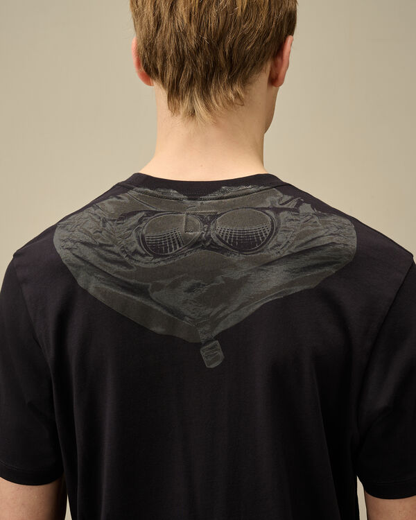 C.p. Company 30/1 Jersey Back Goggle T-Shirt TOTAL ECLIPSE - BLUE