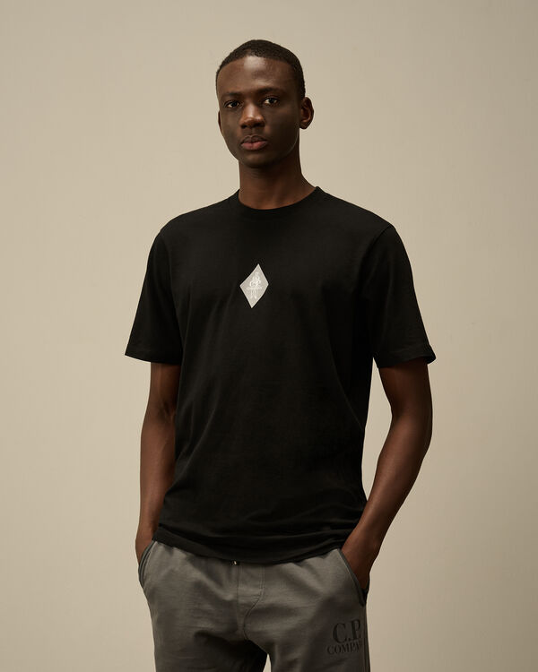 C.p. Company 30/1 Jersey British Sailor Logo T-Shirt BLACK