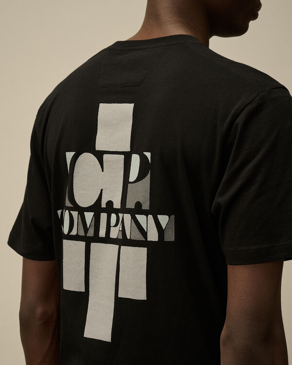 C.p. Company 30/1 Jersey British Sailor Logo T-Shirt BLACK