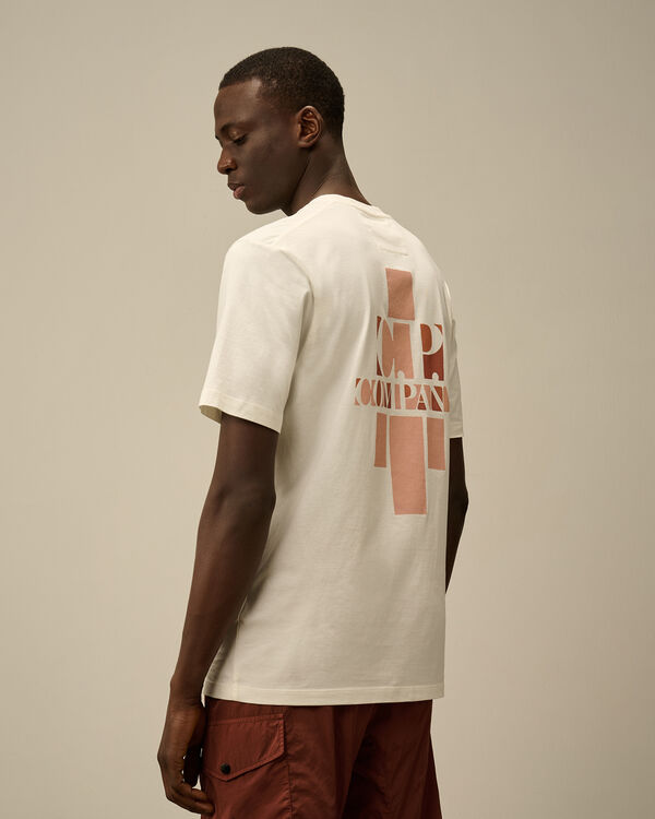 C.p. Company 30/1 Jersey British Sailor Logo T-Shirt GAUZE WHITE