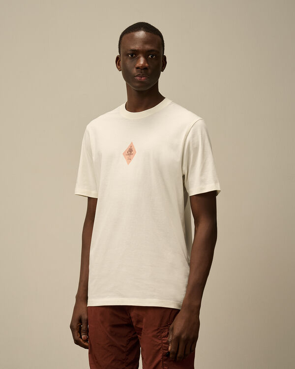 C.p. Company 30/1 Jersey British Sailor Logo T-Shirt GAUZE WHITE