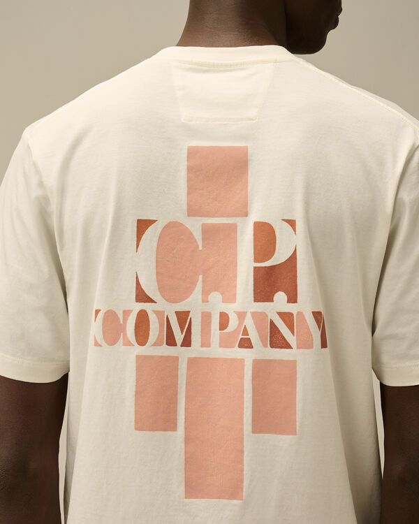 C.p. Company 30/1 Jersey British Sailor Logo T-Shirt GAUZE WHITE