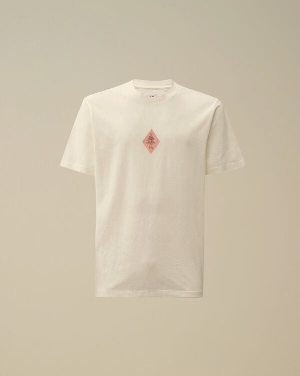 c.p. company 30/1 Jersey British Sailor Logo T-Shirt GAUZE WHITE