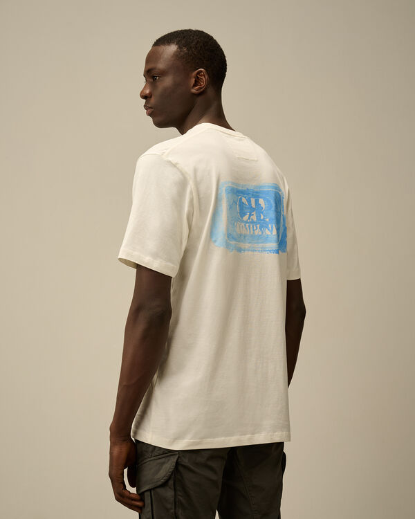 C.p. Company 30/1 Jersey Graphic Logo T-Shirt GAUZE WHITE