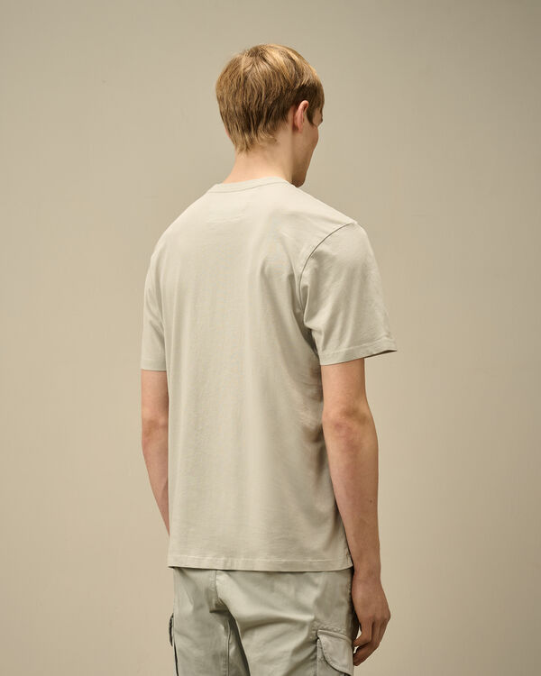 C.p. Company 30/1 Jersey Logo Label T-Shirt BLUE FOX - GREY