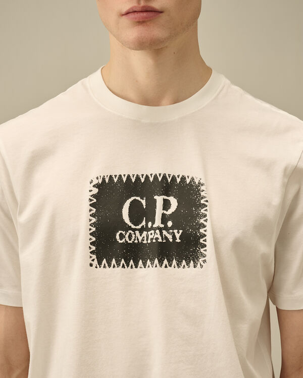 C.p. Company 30/1 Jersey Logo Label T-Shirt GAUZE WHITE
