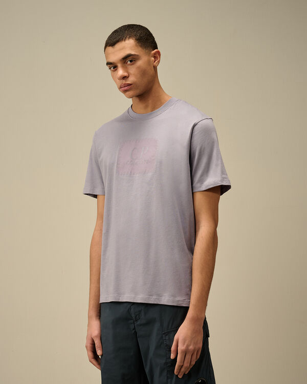 C.p. Company 30/1 Jersey Logo Label T-Shirt LAVANDER VIOLET