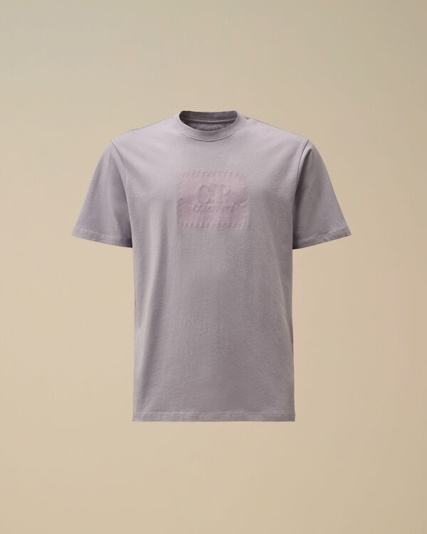 c.p. company 30/1 Jersey Logo Label T-Shirt LAVANDER VIOLET