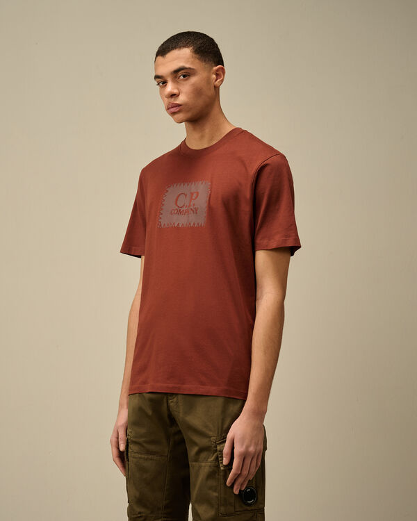 C.p. Company 30/1 Jersey Logo Label T-Shirt SABLE - BROWN