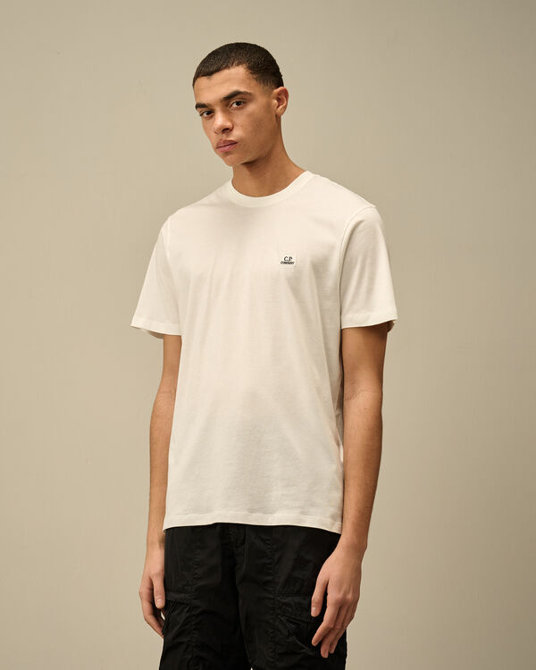 C.p. Company 30/1 Jersey Logo Patch T-Shirt GAUZE WHITE