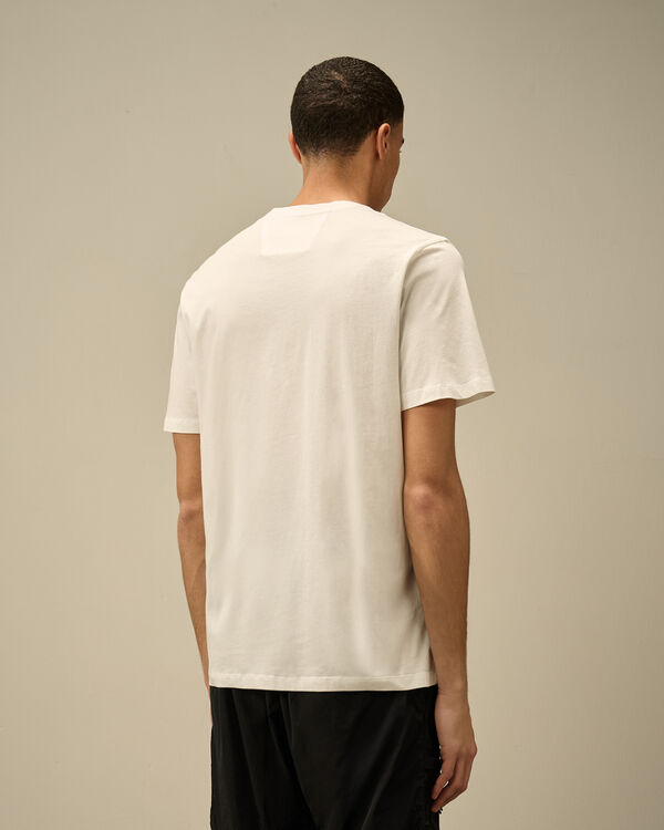 C.p. Company 30/1 Jersey Logo Patch T-Shirt GAUZE WHITE
