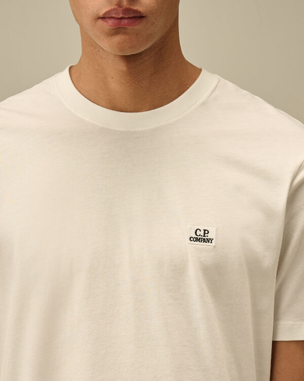 C.p. Company 30/1 Jersey Logo Patch T-Shirt GAUZE WHITE