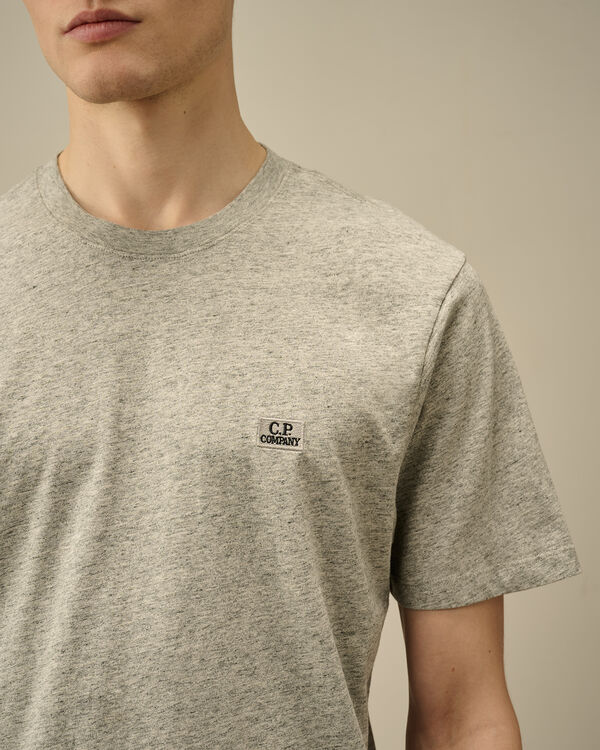C.p. Company 30/1 Jersey Logo Patch T-Shirt GREYSTONE MELANGE - GREY