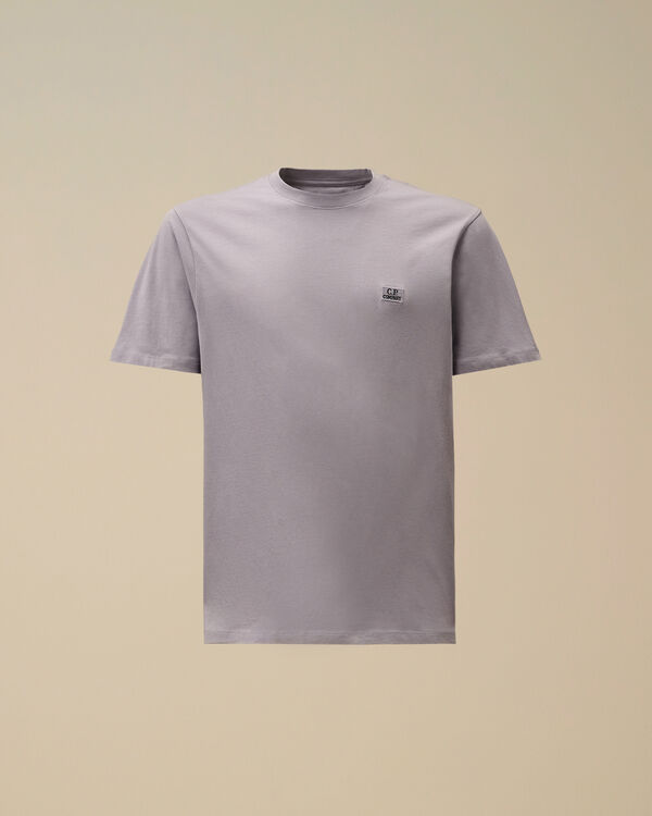 c.p. company 30/1 Jersey Logo Patch T-Shirt LAVANDER VIOLET