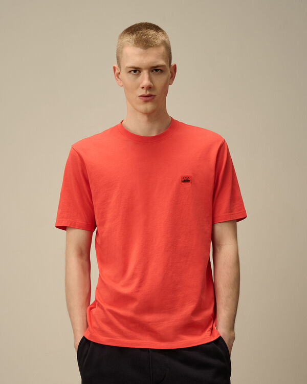 C.p. Company 30/1 Jersey Logo Patch T-Shirt POINCIANA - ORANGE
