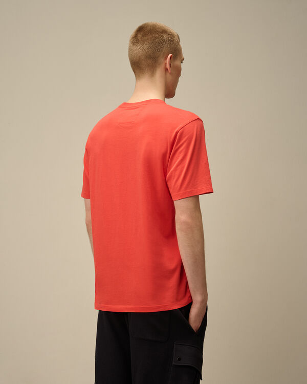 C.p. Company 30/1 Jersey Logo Patch T-Shirt POINCIANA - ORANGE