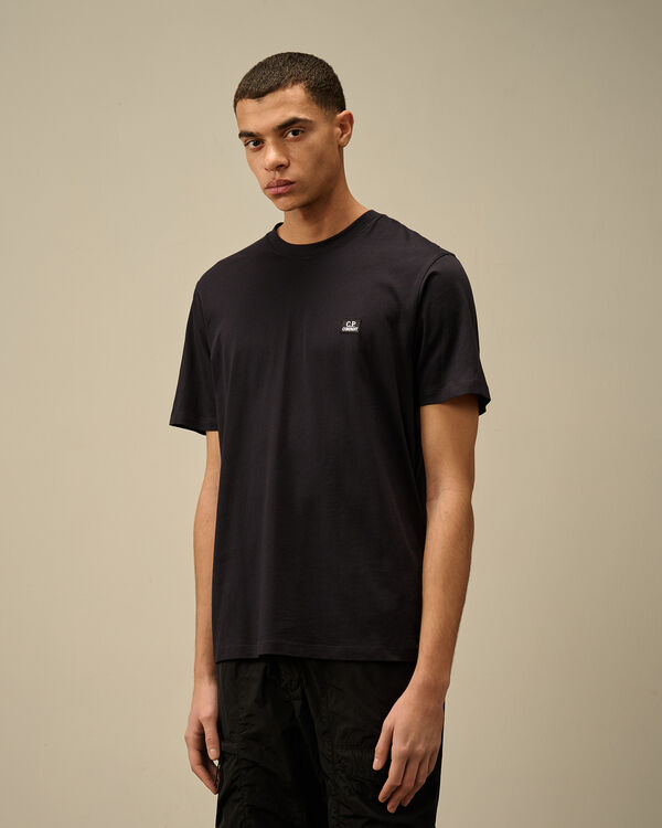 C.p. Company 30/1 Jersey Logo Patch T-Shirt TOTAL ECLIPSE - BLUE