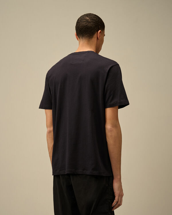 C.p. Company 30/1 Jersey Logo Patch T-Shirt TOTAL ECLIPSE - BLUE