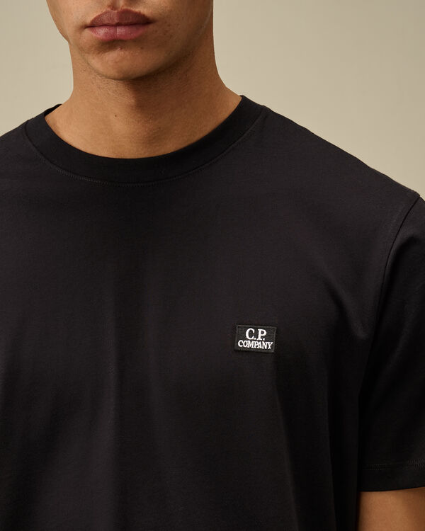 C.p. Company 30/1 Jersey Logo Patch T-Shirt TOTAL ECLIPSE - BLUE