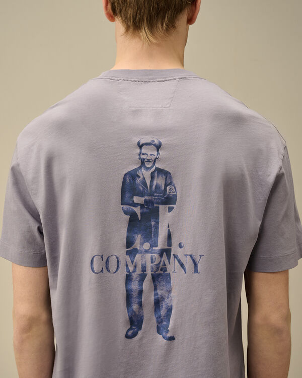 C.p. Company 30/1 Jersey Logo T-Shirt LAVANDER VIOLET