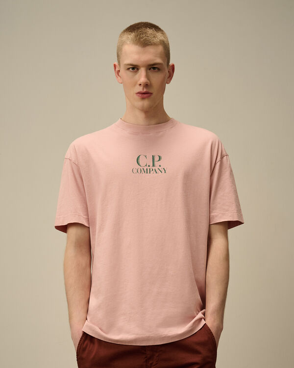 C.p. Company 30/1 Jersey Logo T-Shirt MISTY ROSE - PINK