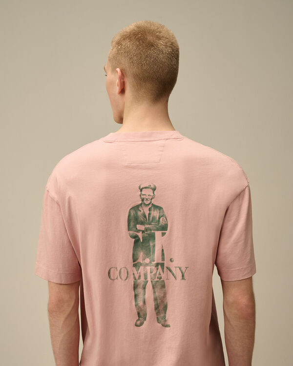 C.p. Company 30/1 Jersey Logo T-Shirt MISTY ROSE - PINK