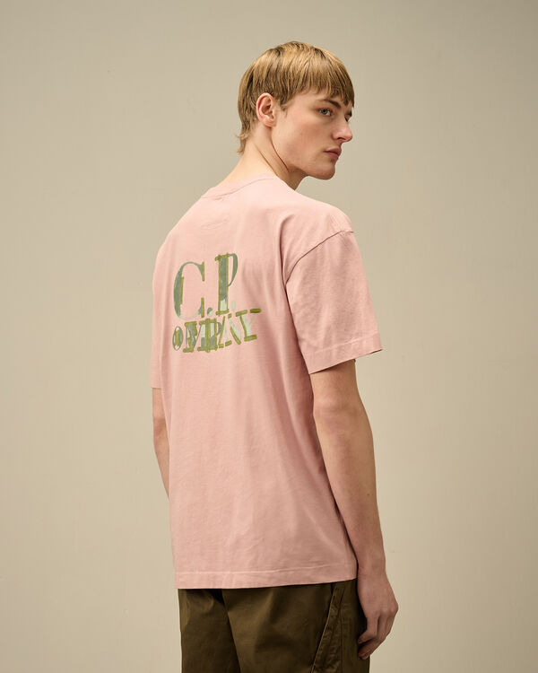 C.p. Company 30/1 Jersey Printed Logo T-Shirt MISTY ROSE - PINK