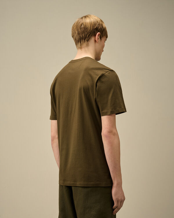 C.p. Company 30/1 Jersey Vertical Logo T-Shirt IVY GREEN
