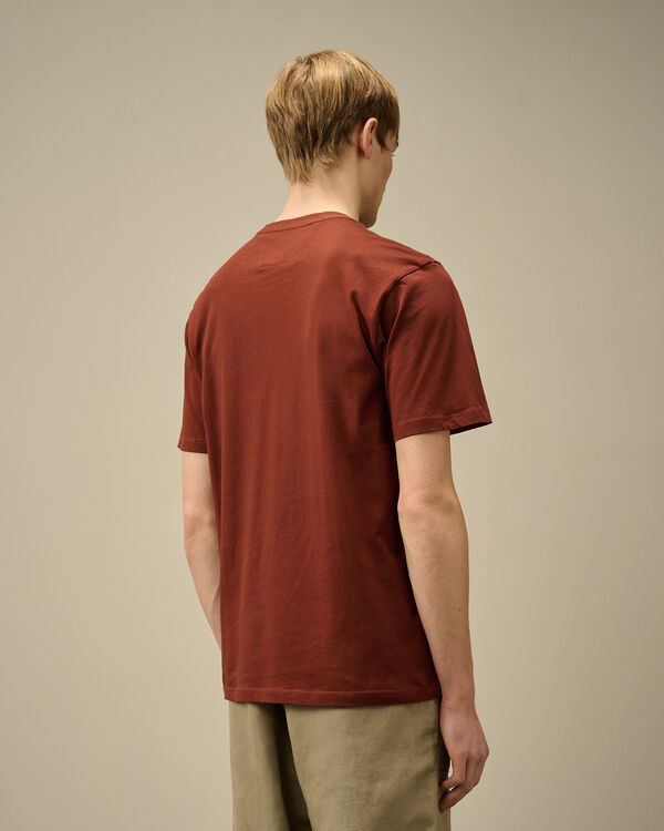 C.p. Company 30/1 Jersey Vertical Logo T-Shirt SABLE - BROWN