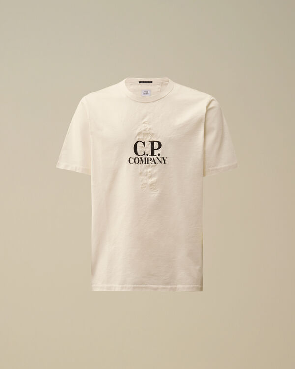 c.p. company 30/2 Mercerized Jersey Twisted British Sailor T-Shirt GAUZE WHITE