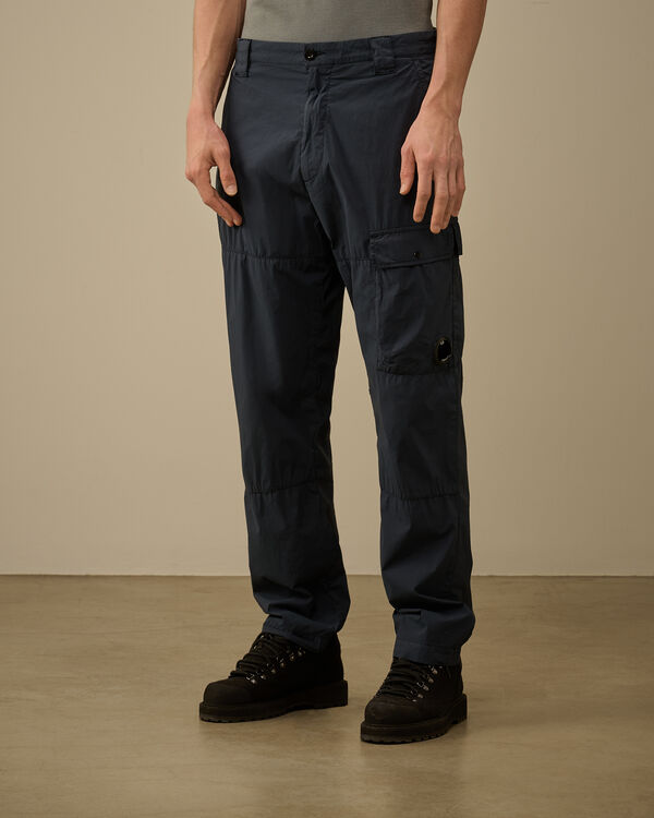 C.p. Company 50 Fili Stretch Back Zip Loose Cargo Pants INDIA INK - BLUE