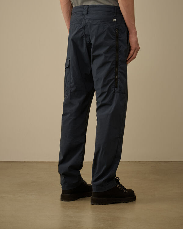 C.p. Company 50 Fili Stretch Back Zip Loose Cargo Pants INDIA INK - BLUE